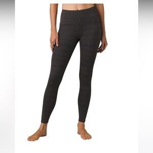prAna Transform Leggings High Rise Ankle Women's Size XS Charcoal Stripe